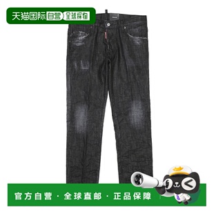 日本直邮DSQUARED2 纽扣门襟牛仔裤 黑色 男士 s74lb1228 s30357