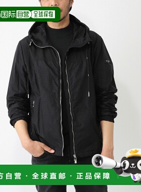 日本直邮TATRAS 男士黑色连帽尼龙夹克 mtat25s4987 L 01 黑色 ST
