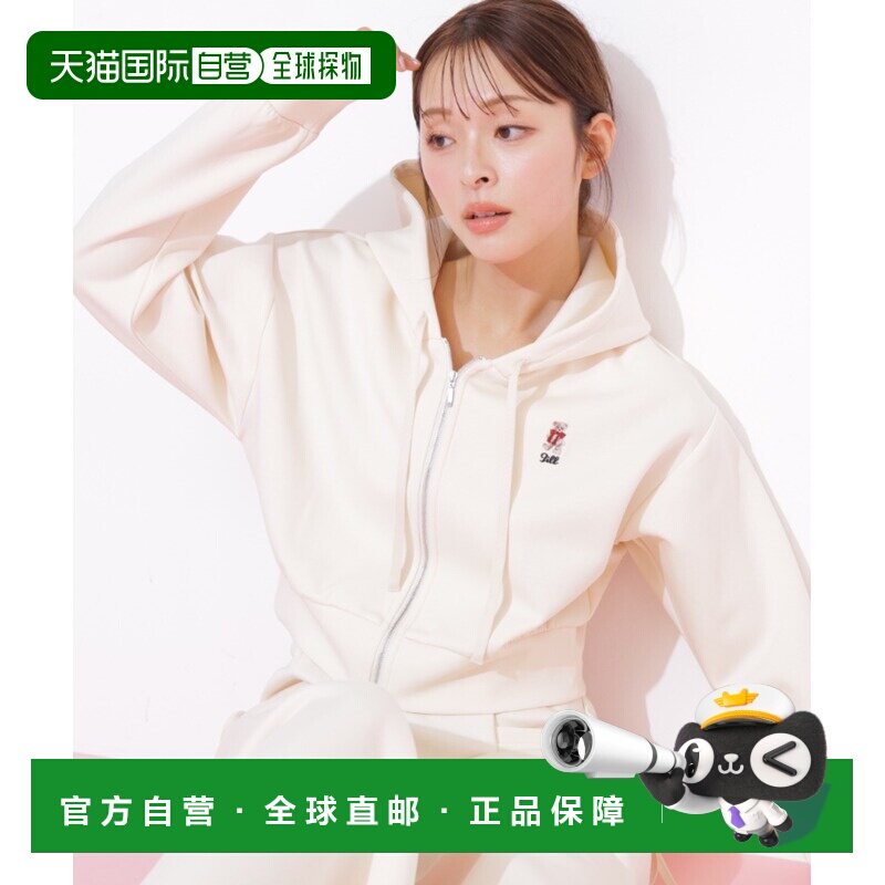 日本直邮JILL by JILL STUART 女士 熊图案刺绣连帽衫 1256160034