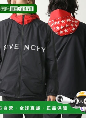 日本直邮纪梵希男士Logo尼龙星形印花连帽夹克 BM01131YEJ 403