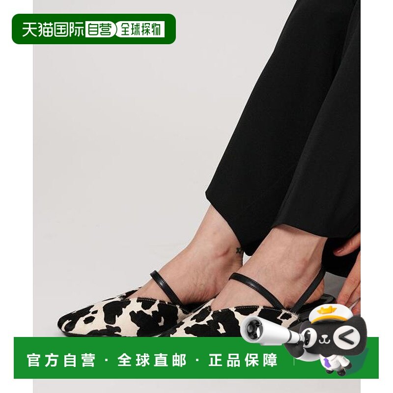 1h可退 日本直邮BEAUTY&YOUTH UNITED ARROWS 头发*仿皮混搭平底