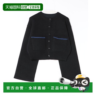 1h可退 日本直邮VICKY 女装 宽松仿羊驼毛双面针织开衫 半高领设