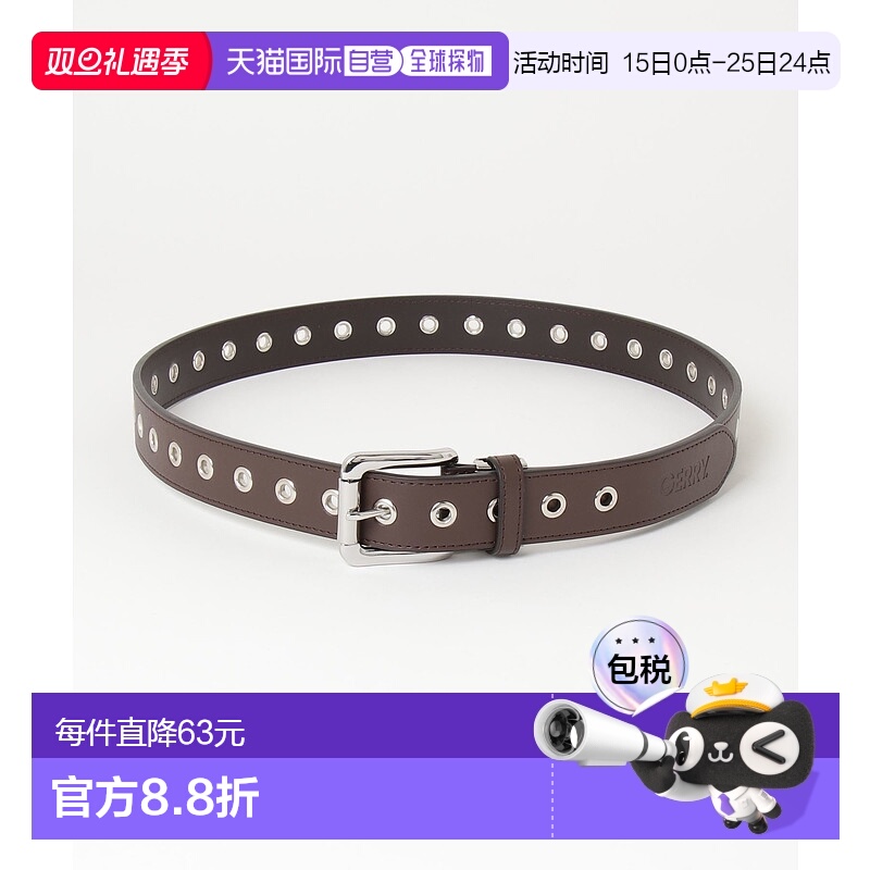 1h可退 日本直邮GERRY 男女通用单针眼 PU皮革腰带 35mm GR0新款