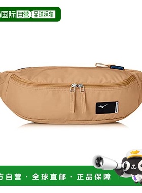【日本直邮】Mizuno美津浓 COLORE 抗菌旅游腰包 焦黄跑步