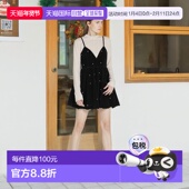 日本直邮日潮 GRL水钻丝绒吊带迷你连衣裙×高领上衣套装 at2576