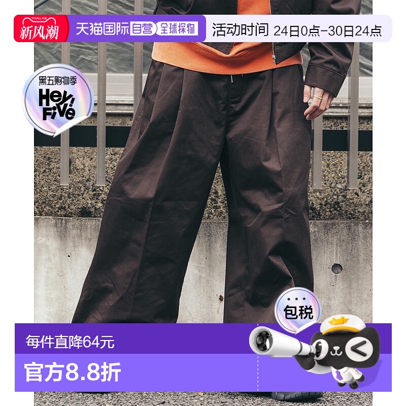 1h可退 日本直邮RED KAP 男士2褶宽松阔腿工装裤 1043311600063新