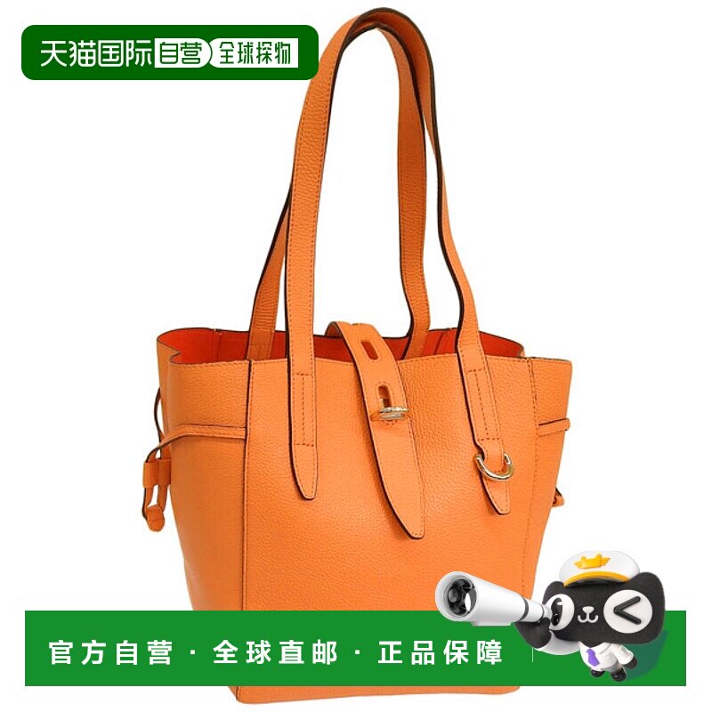 日本直邮FURLA 女士托特包 Outlet 皮革橙色 NET TOTE M 包 BZT0F