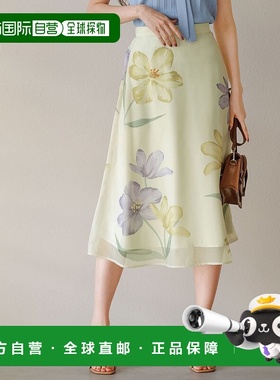 日本直邮RANAN 大花柄印花短裙 [R05096EW10486]