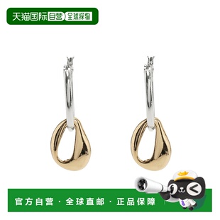 材质组合设计耳环 1h可退 brass 女士真 11254095 日本直邮Ungrid