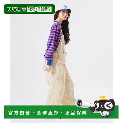 1h可退 日本直邮BEAMS BOY 女装 宽松可调节背带裤 单宁风格 搭配