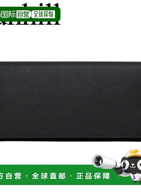 日本直邮Dunhill 皮革长款钱包制品Dunhill Sidecar黑色/青铜色男