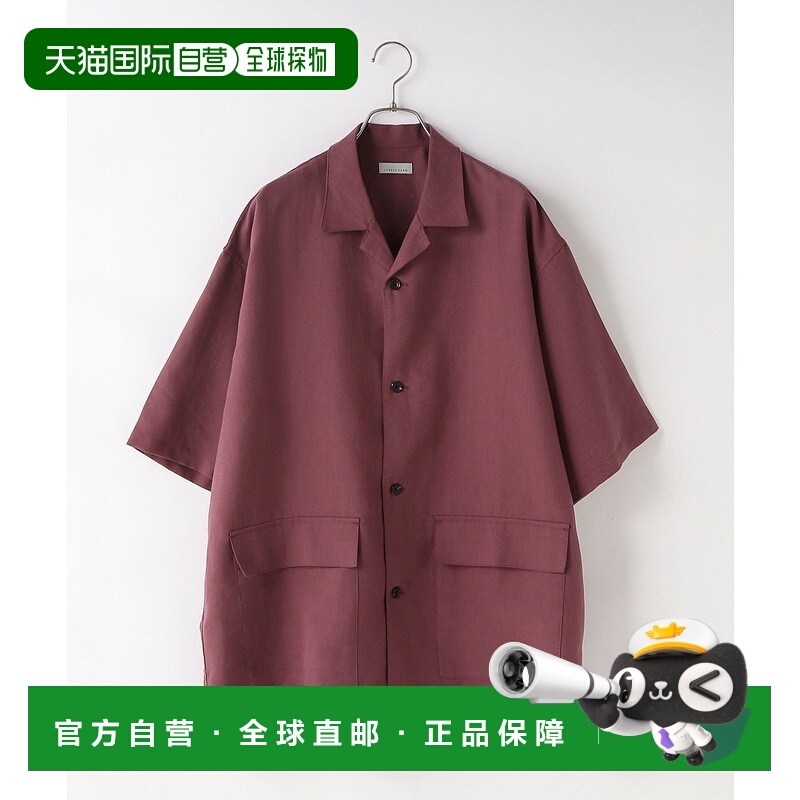 1h可退 日本直邮LOWRYS FARM 男女同款 亚麻混棉 半袖衬衫外套 货