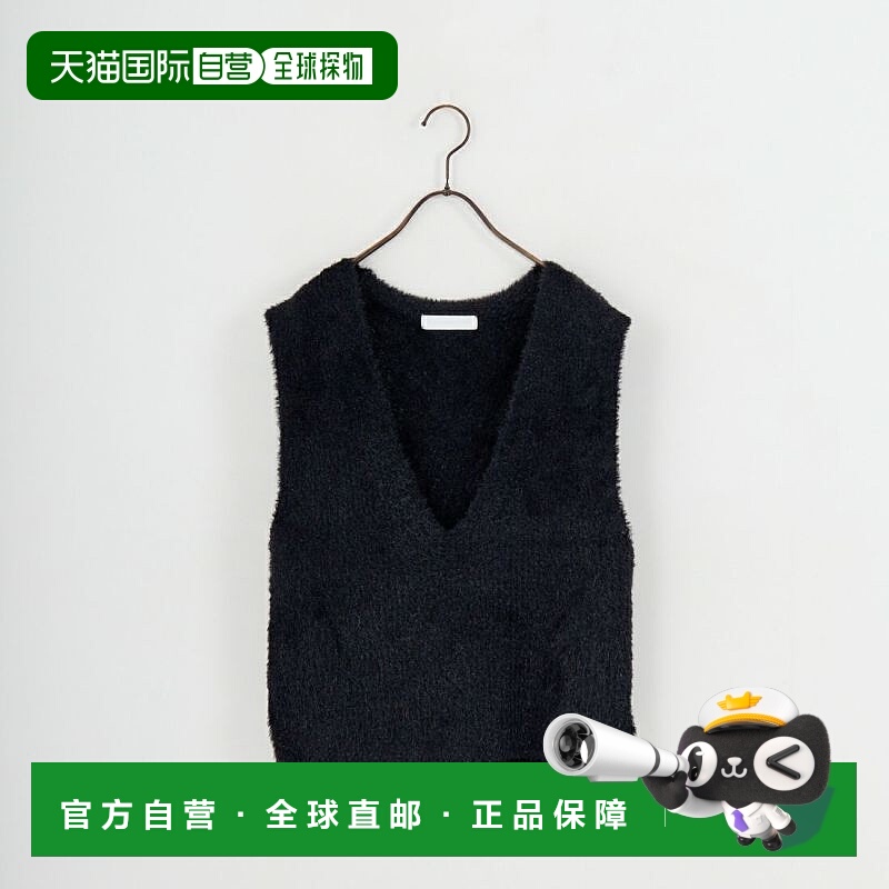 1h可退 日本直邮Jeans Factory Clothes 女装 亮片仿毛绒背心 V领