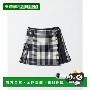 1h可退 日本直邮O'NEIL of DUBLIN 女装 格纹拼接 仿皮迷你裙 157