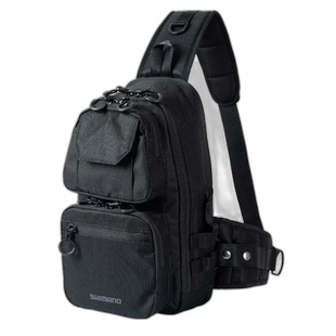 日本直邮Shimano Tough Sling M 黑色禧玛诺 BS-225W户外钓鱼背包