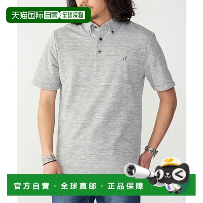 日本直邮SHIPS 吸水速干UV防护Drymix印花单排扣polo衫 SH8611EM0