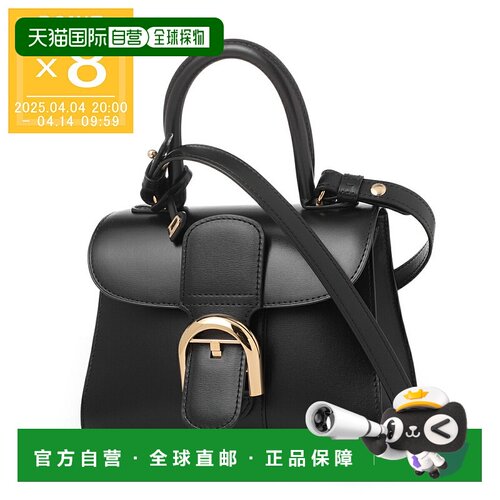 日本直邮DELVAUX 德尔沃 BRILLANT MINI S BOX CALF 黑色 2WAY 手