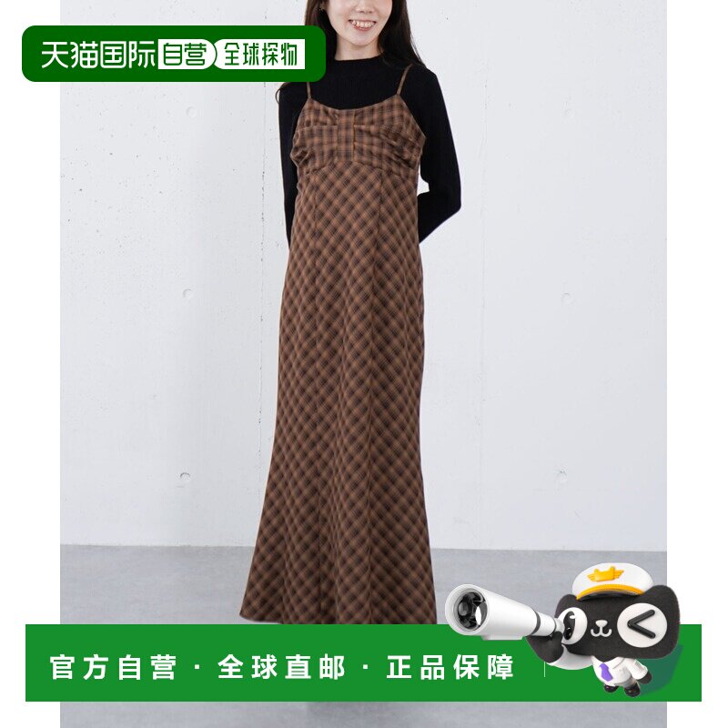 日本直邮archives女士 宽松显瘦 荷叶边系带吊带连衣裙 258126129