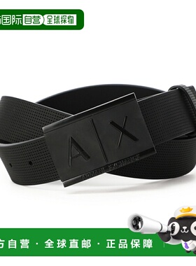 日本直邮Armani Exchange 男士黑色腰带 951019 cc507 00020