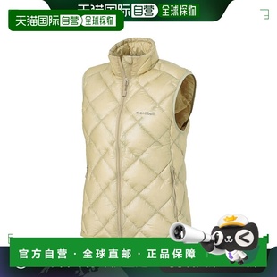 高级羽绒背心 XS1101664保暖 女式 日潮跑腿Montbell