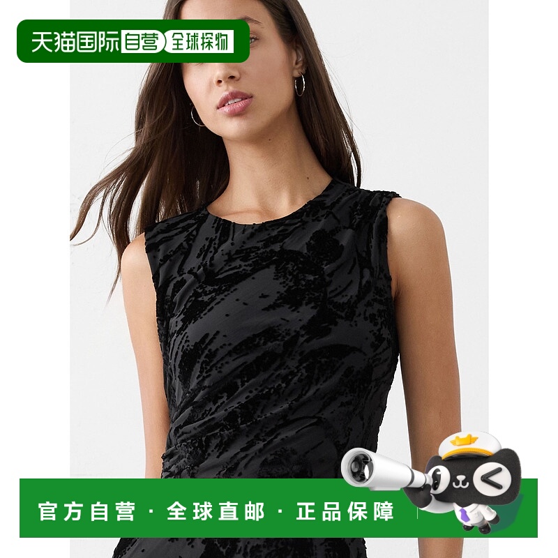 1h可退 日本直邮BANANA REPUBLIC 女装 缎面压褶设计短款无袖上衣