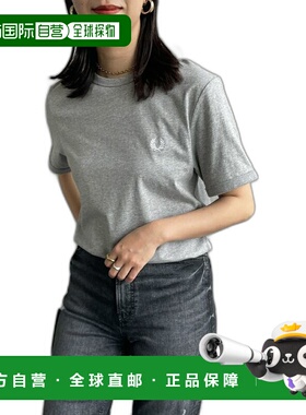 1h可退 日本直邮FRED PERRY 女士短袖刺绣标志环领T恤 M3519_3
