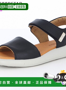 日本直邮MOONSTAR 女士舒适凉鞋SPORTH SP5901黑色这款平底凉鞋配