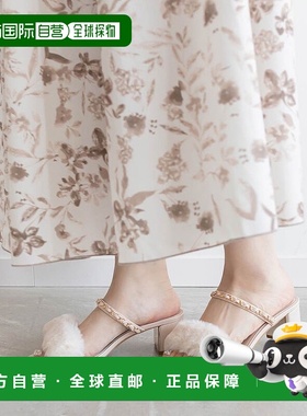 日本直邮RANDA 2WAY 毛毡带穆勒凉鞋 RA041BW14830 黑色