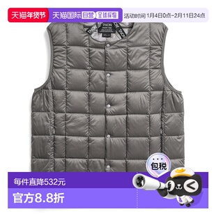 日本直邮TAION 圆领纽扣内衬羽绒背心 TAION-004