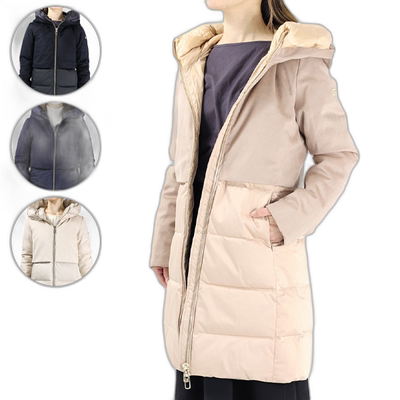 日本直邮 DUNO BALLON X PRATO/MEST 连帽羽绒服长款羽绒外套羊毛