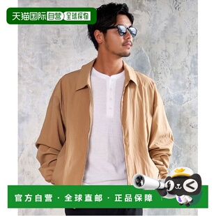 杨柳纹ZIP夹克 男女同款 宽松轻盈有光泽 日本直邮CavariA 1h可退