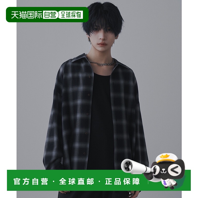 日本直邮sisa. sisa 男士渐变格纹休闲衬衫 SAPAS0424001