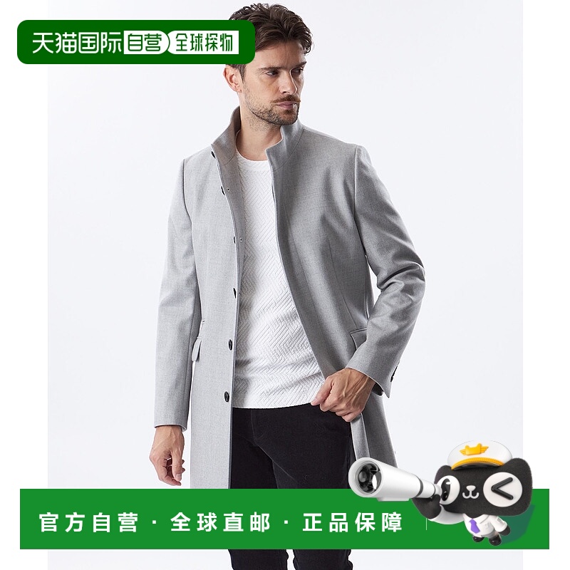 1h可退 日本直邮EPOCA UOMO 男士羊毛立领大衣 M1B41402__