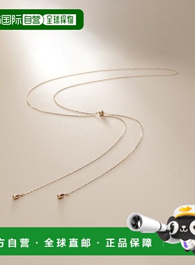 日潮跑腿COCOSHNIK K10镂空梨形套索项链 405-36693锁骨链