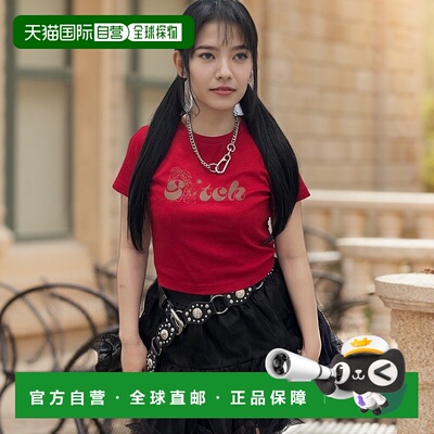 1h可退 日本直邮jouetie 女装 Lilo&Stitch联名合身T恤 夏季 retr