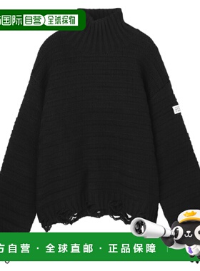 日本直邮MM6 Maison Margiela 男士黑色高领毛衣 (sh0ha0004 m130