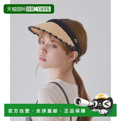 日本直邮OVERRIDE milsa Raffia Scalloped VISOR 遮阳帽帽子