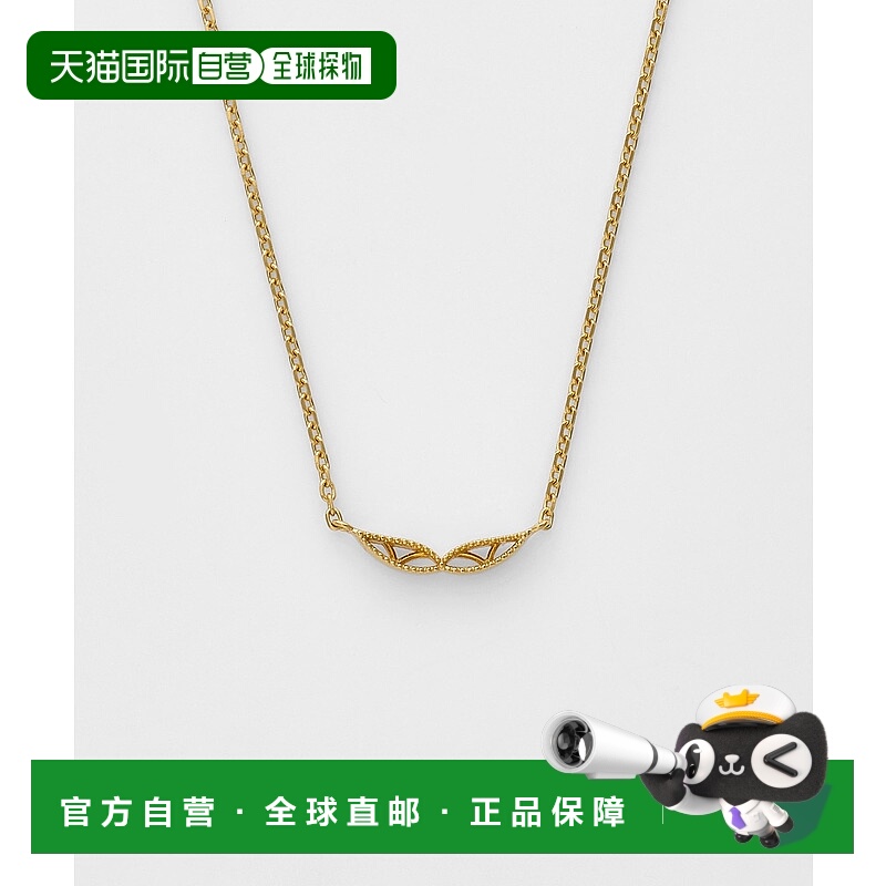 1h可退 日本直邮agete 阿卡朵 女士 巴洛克风镂空 金色项链 10254