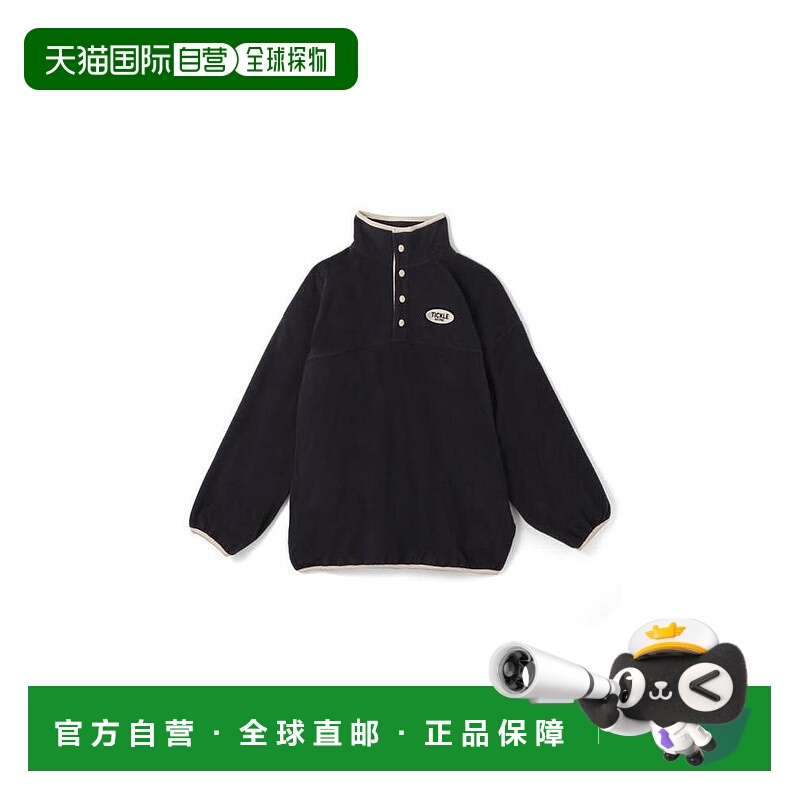 日本直邮日潮 GRL logo刺绣配色包边抓绒上衣 pm219