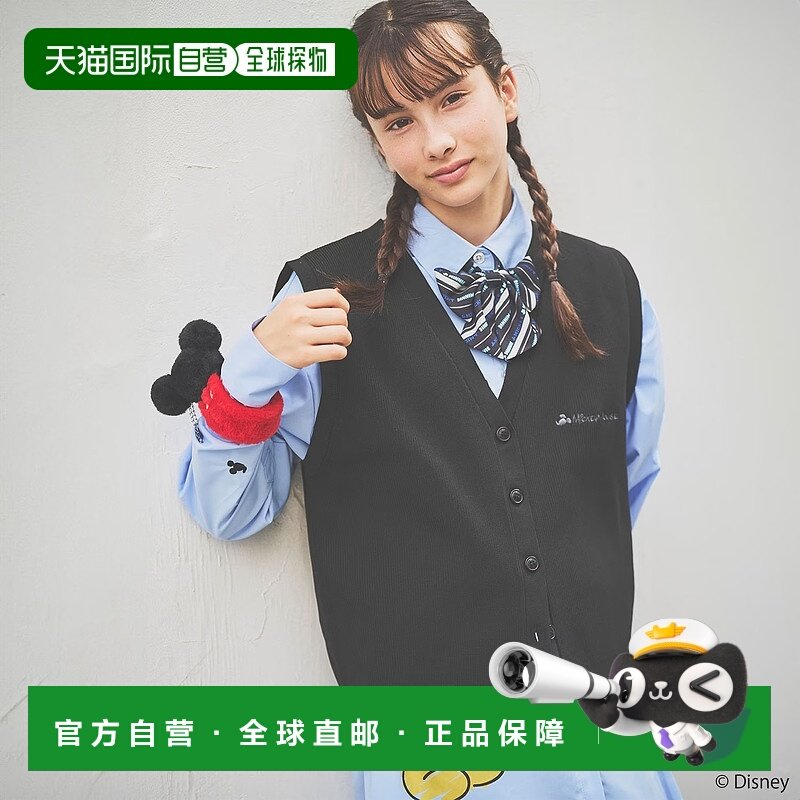 1h可退 日本直邮pom ponette junior 女童 卡通图案针织背心衬衫