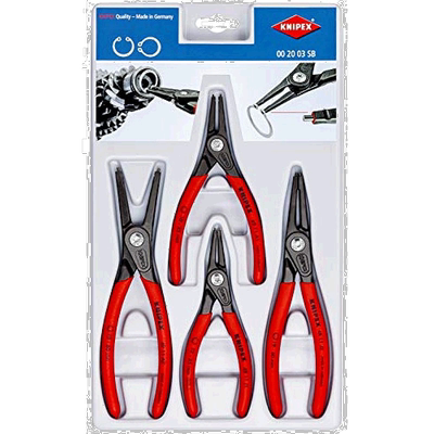【日本直邮】凯尼帕克 卡簧钳 精密卡簧钳套装4件套红色002003SB