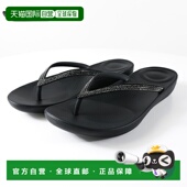 女士舒适沙滩凉鞋 日本直邮FITFLOP R08 001 IQUSHION 闪亮人字拖