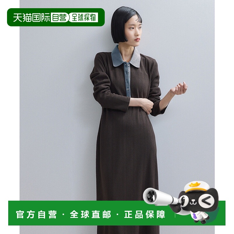 1h可退 日本直邮Adam et Rope' 女士经典 Polo 衫针织连衣裙 长袖