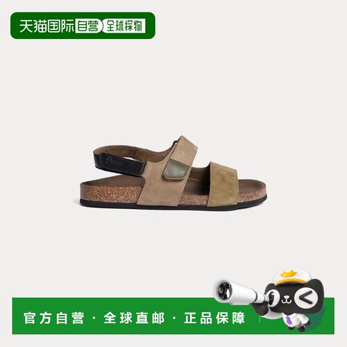 日本直邮BONPOINT 皮革凉鞋舒适魔术贴