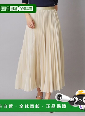 1h可退 日本直邮DRESSTERIOR 女装 全涤亮感 飘逸A字褶裙 半透明