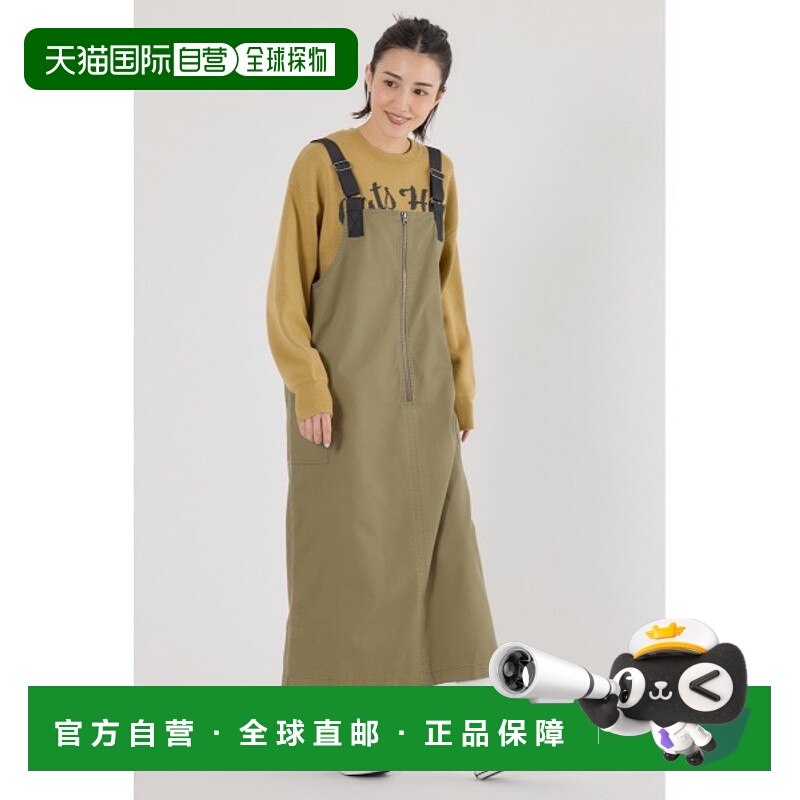 1h可退 日本直邮RODEO CROWNS WIDE BOWL 女装 宽松半拉链连衣裙