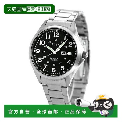 日本直邮 SEIKO ALBA 男士手表品牌日历钛 AQPJ402 SEIKO ALBA 石