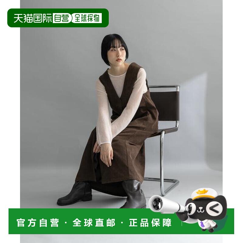 官方授权 KBF 灯芯绒吊带连衣裙连身裙优【付后1h可退】