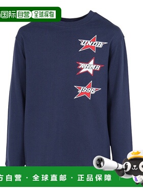 日本直邮UNDER ARMOUR 儿童Heavyweight Cotton Stacked Stars长T