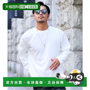 圆领 男女同款 长袖 T恤 1h可退 附银项链设计 日本直邮CavariA